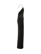 SOLACE LONDON - Alexandra Abito Lungo con Maniche Voluminose - Nero - LIDIASHOPPING® - Official Website