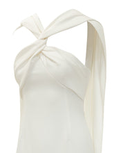 SOLACE LONDON - Rona Abito Lungo Monospalla - Bianco - LIDIASHOPPING® - Official Website