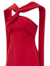 SOLACE LONDON - Rona Abito Lungo con Nodo - Rosso - LIDIASHOPPING® - Official Website