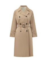 WEEKEND SIGNATURE MAX MARA - Trench Doppiopetto con Cintura e Revers - Beige - LIDIASHOPPING® - Official Website