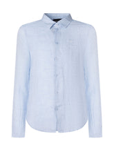 EMPORIO ARMANI BOY - Button Shirt - Blue - LIDIASHOPPING® - Official Website