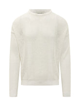 AMARANTO - Striped Knit T-shirt - White - LIDIASHOPPING® - Official Website