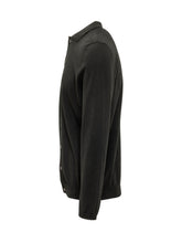 AMARANTO - Polo in Maglia Traforata a Righe Verticali - Nero - LIDIASHOPPING® - Official Website