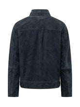AMARANTO - Zip Jacket with Patch Pockets - Blue - LIDIASHOPPING® - Official Website