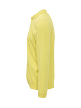 AMARANTO - Long Sleeve Openwork Knit Sweater - Yellow - LIDIASHOPPING® - Official Website