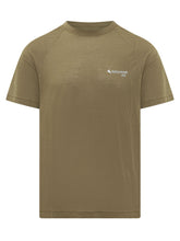 KLATTERMUSEN - T-shirt Tecnica con Logo sul Petto - Verde - LIDIASHOPPING® - Official Website