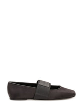 GIVENCHY - Square Toe Ballet Flats with Strap - Black - LIDIASHOPPING® - Official Website
