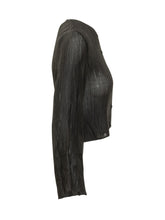 GONGDID DESIGN - Top a Coste con Bottoni e Maniche Lunghe - Nero | Lidia Shopping | Official Website