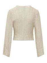 GONGDID DESIGN - Top a Coste con Bottoni e Maniche Lunghe - Giallo | Lidia Shopping | Official Website