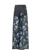 LAVI - Frangipane Floral Print Trousers - Blue - LIDIASHOPPING® - Official Website