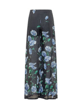 LAVI - Frangipane Floral Print Trousers - Blue - LIDIASHOPPING® - Official Website
