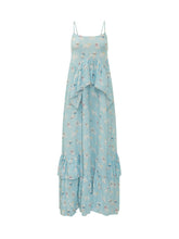 FIORUCCI - Abito Lungo con Stampa Cani - Blu - LIDIASHOPPING® - Official Website