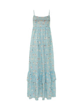 FIORUCCI - Abito Lungo con Stampa Cani - Blu - LIDIASHOPPING® - Official Website
