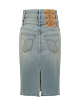 FIORUCCI - Denim Midi Skirt - Blue - LIDIASHOPPING® - Official Website