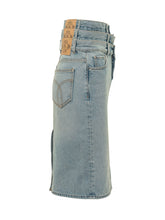 FIORUCCI - Denim Midi Skirt - Blue - LIDIASHOPPING® - Official Website