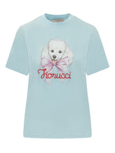 FIORUCCI - Front Print T-shirt - Blue - LIDIASHOPPING® - Official Website