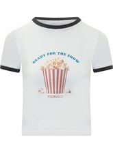 FIORUCCI - T-shirt con Stampa Popcorn - Bianco - LIDIASHOPPING® - Official Website