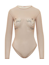 FIORUCCI - Bodysuit with Front Print - Beige - LIDIASHOPPING® - Official Website