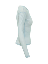 FIORUCCI - Long Sleeve Tulle Top with Print - Blue - LIDIASHOPPING® - Official Website