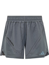 ADIDAS SONG FOR THE MUTE X ADIDAS 004 - Technical Shorts with Panels and Elastic Waist - Grey - LIDIASHOPPING® - Official Website