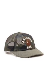 BAPE - Cappellino Trucker con Patch Logo - Verde - LIDIASHOPPING® - Official Website