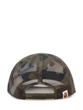 BAPE - Cappellino Trucker con Patch Logo - Verde - LIDIASHOPPING® - Official Website