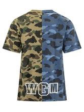 BAPE - T-shirt with Graphic Print and Camouflage Pattern - Multicolor - LIDIASHOPPING® - Official Website