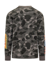 BAPE - Sweatshirt with Graphic Print and Camouflage Pattern - Blue - LIDIASHOPPING® - Official Website