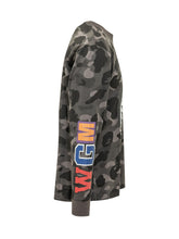 BAPE - Sweatshirt with Graphic Print and Camouflage Pattern - Blue - LIDIASHOPPING® - Official Website