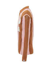 BAPE - Polo a Maniche Lunghe con Lettering - Beige - LIDIASHOPPING® - Official Website