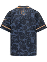 BAPE - Camouflage Baseball Shirt - Blue - LIDIASHOPPING® - Official Website