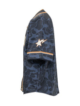 BAPE - Camouflage Baseball Shirt - Blue - LIDIASHOPPING® - Official Website