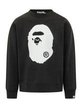 BAPE - Felpa Girocollo con Stampa Grafica - Nero - LIDIASHOPPING® - Official Website
