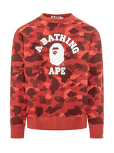 BAPE - Sweatshirt with Graphic Print and Cam - Red - LIDIASHOPPING® - Official Website
