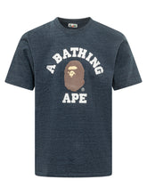BAPE - T-shirt with Front Graphic Print - Blue - LIDIASHOPPING® - Official Website