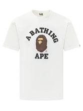BAPE - T-shirt with Front Graphic Print - White - LIDIASHOPPING® - Official Website