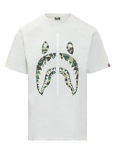 BAPE - T-shirt Abc Camo Squalo - Bianco - LIDIASHOPPING® - Official Website