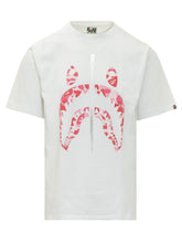 BAPE - T-shirt Abc Camo Squalo - Bianco - LIDIASHOPPING® - Official Website