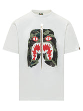 BAPE - T-shirt with Graphic Print and Logo - White - LIDIASHOPPING® - Official Website