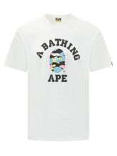 BAPE - T-shirt with Graphic Print - White - LIDIASHOPPING® - Official Website