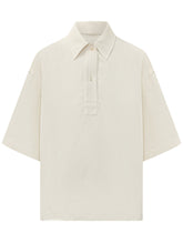 STUDIO NICHOLSON - Short Sleeve Shirt with Half Placket - White - LIDIASHOPPING® - Official Website