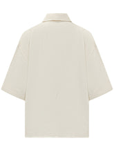 STUDIO NICHOLSON - Short Sleeve Shirt with Half Placket - White - LIDIASHOPPING® - Official Website