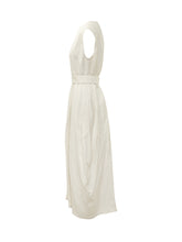 STUDIO NICHOLSON - Dress with Wide Straps and Belt - White - LIDIASHOPPING® - Official Website