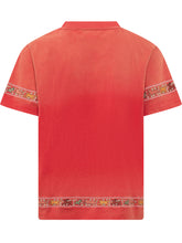 FOUND - T-shirt with Floral Embroidered Border - Red - LIDIASHOPPING® - Official Website