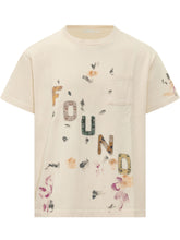 FOUND - T-shirt with Embroidered Logo and Print - White - LIDIASHOPPING® - Official Website