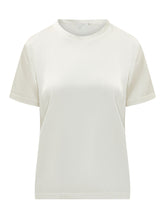 LA FEMME - Short Sleeve Crewneck T-shirt - White - LIDIASHOPPING® - Official Website