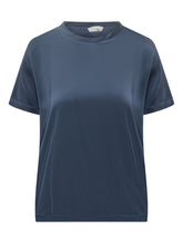 LA FEMME - Satin Crewneck T-shirt - - LIDIASHOPPING® - Official Website