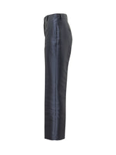 LA FEMME - Pantaloni Sartoriali Slim - Blu - LIDIASHOPPING® - Official Website