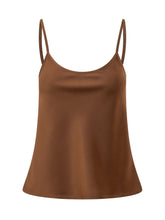 LA FEMME - Top con Spalline e Scollo Ampio - Marrone - LIDIASHOPPING® - Official Website