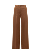 LA FEMME - Pantaloni Palazzo - Marrone - LIDIASHOPPING® - Official Website